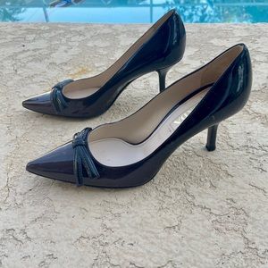 Patent leather Prada 2” heels